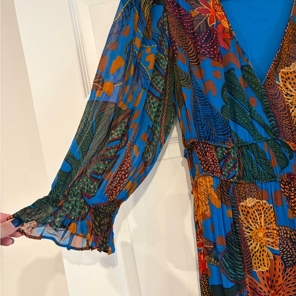 FARM Rio Tropical Forest Maxi Dress - Size Small - Picture 2 of 6